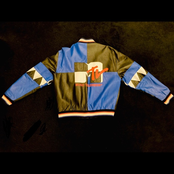VINTAGE MTV LEATHER JACKET - Picture 2 of 7